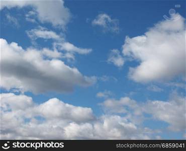 blue sky with clouds background. blue sky with clouds useful as a background