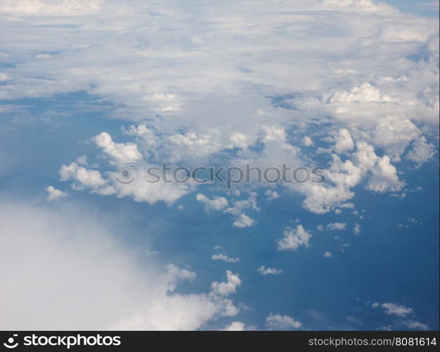 Blue sky with clouds background. Blue sky with clouds useful as a background