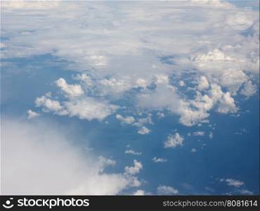Blue sky with clouds background. Blue sky with clouds useful as a background