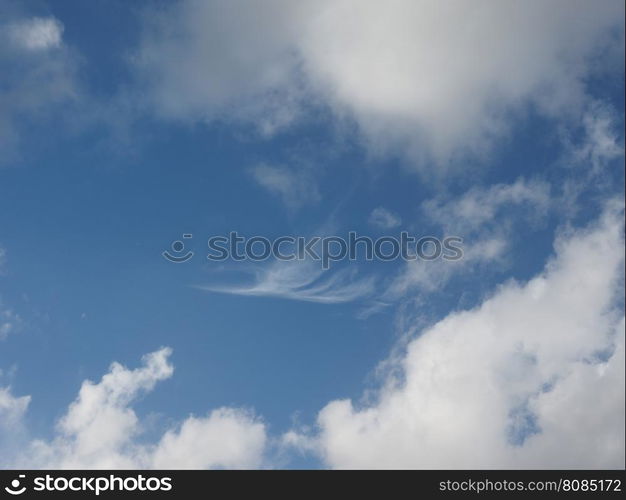 Blue sky with clouds background. Blue sky with clouds useful as a background