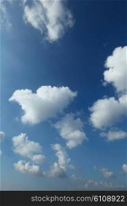Blue sky with clouds. Blue sky with clouds at sunny day