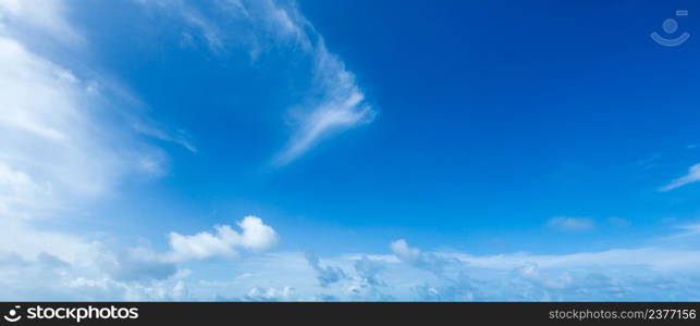 blue sky with clouds closeup