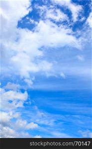 Blue sky with clouds - copyspace composition (vertical)