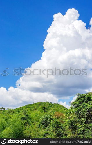 Blue sky with clouds great as background.