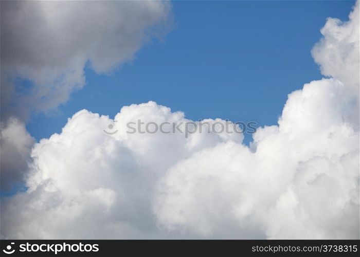 Blue sky with clouds meteorological weather