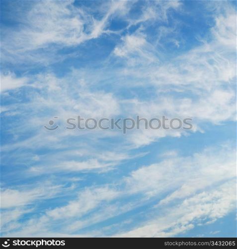 Blue sky with clouds. Sky and clouds
