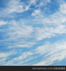 Blue sky with clouds. Sky and clouds