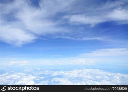 Blue sky with clouds, sky with cloudy. Beautiful Blue sky with clouds