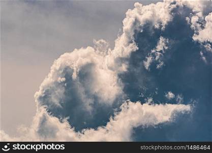 Blue sky with cumulus clouds during summer day background. Blue sky with cumulus clouds during summer day