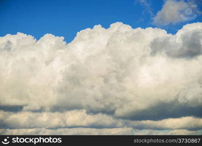 Blue sky with layers of clouds