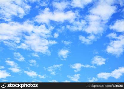 Blue sky with light clouds