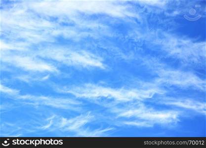 Blue sky with light clouds - may be used as background