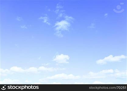 Blue sky with light clouds - may be used as background