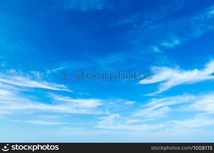 Blue sky with white clouds