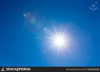 Blue sky with white clouds