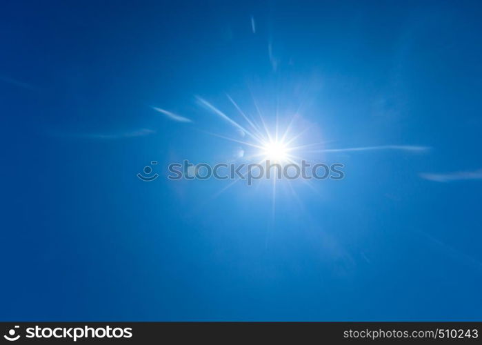 Blue sky with white clouds