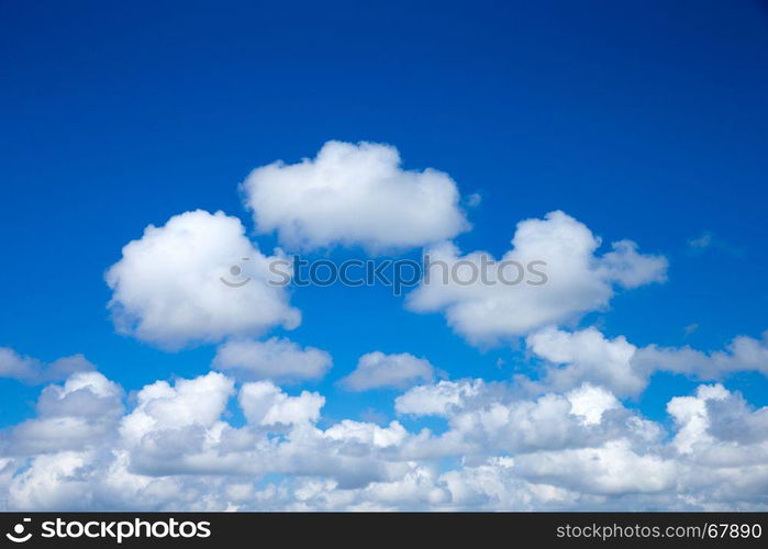 Blue sky with white clouds