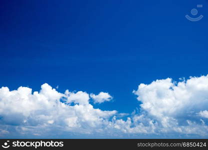 Blue sky with white clouds