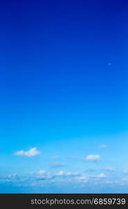 Blue sky with white clouds