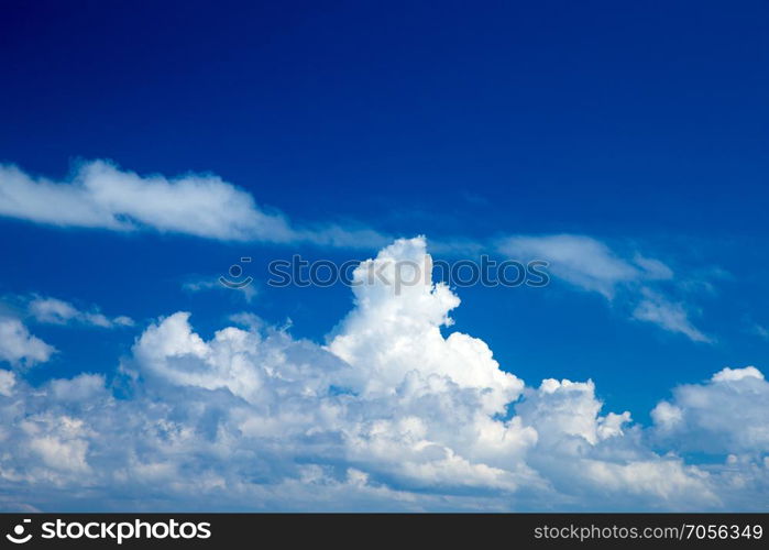 Blue sky with white clouds