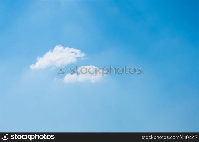 Blue sky with white clouds. Abstract nature background