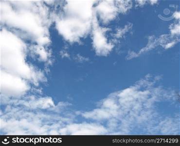 Blue sky with white clouds background. Blue sky with clouds
