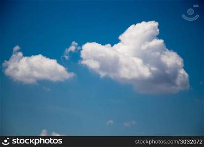 Blue Sky with white clouds. Blue Sky filled with white clouds