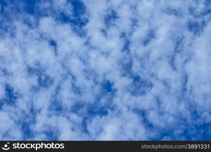 blue sky with white clouds. can be used as background