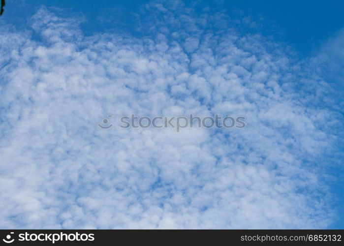 blue sky with white clouds. can be used as background