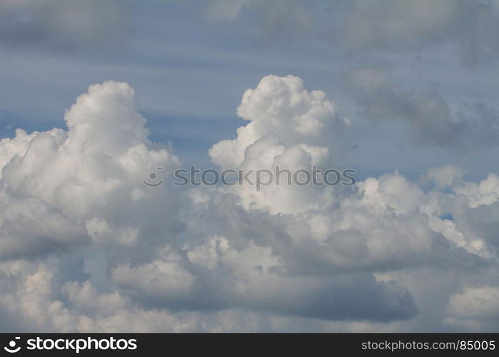 blue sky with white clouds. can be used as background