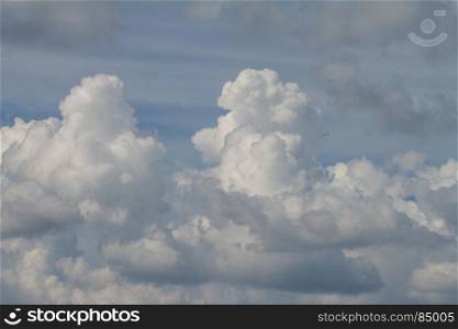 blue sky with white clouds. can be used as background