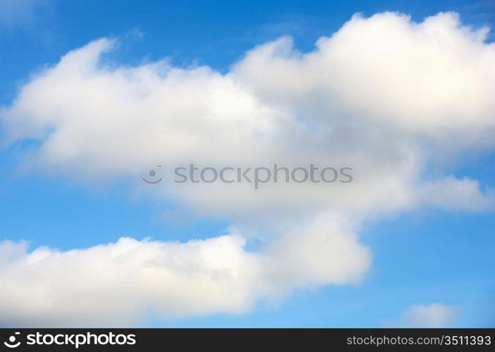 blue sky with white clouds in a precious day