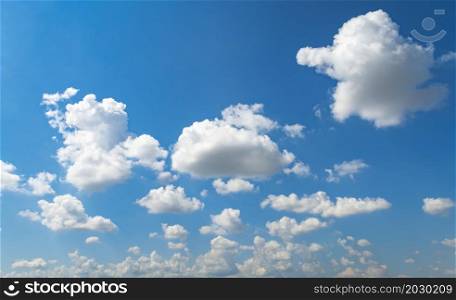 blue sky with white cloudy and sunlight
