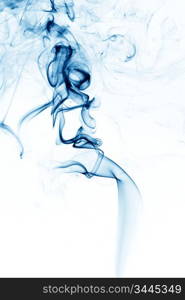 blue smoke abstract background close up