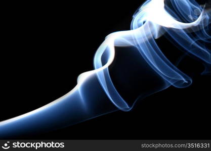 blue smoke abstract background close up