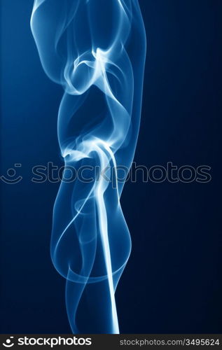 blue smoke on black background