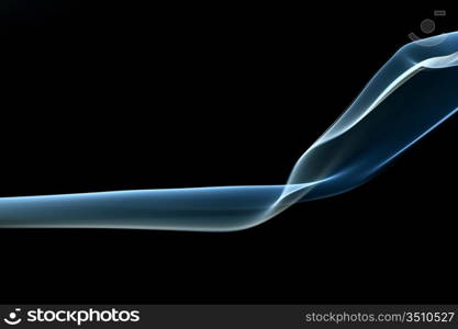 blue smoke on black background