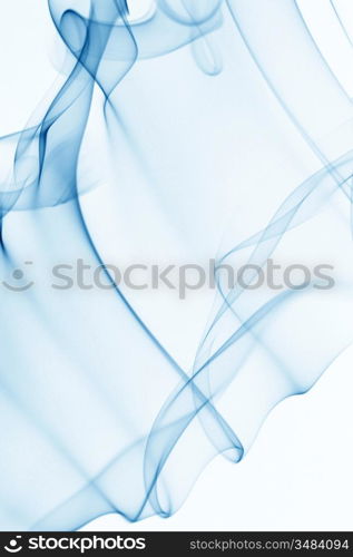 blue smoke on white background