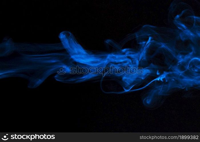 blue smoke overlay texture movement black background. Resolution and high quality beautiful photo. blue smoke overlay texture movement black background. High quality beautiful photo concept