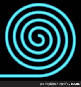 Blue spiral.