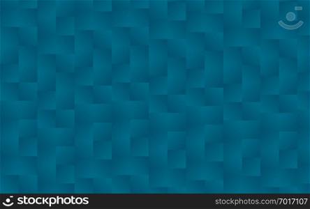 Blue square tile pattern background, 3D rendering