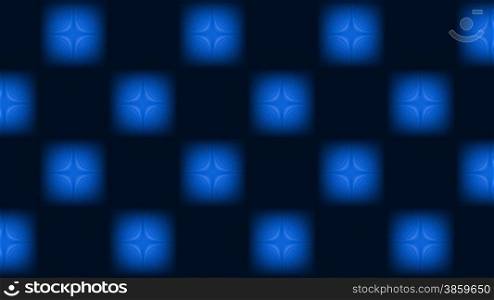 Blue squares against a dark background