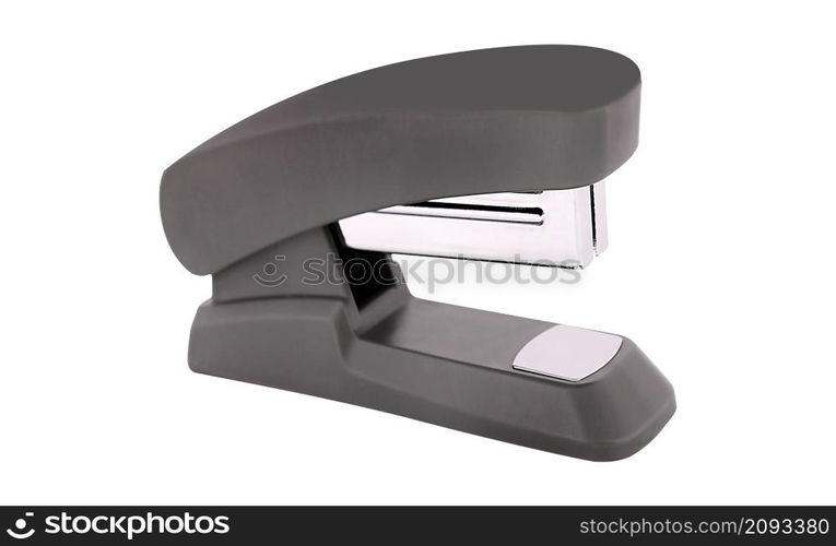 Blue stapler isolated on white background