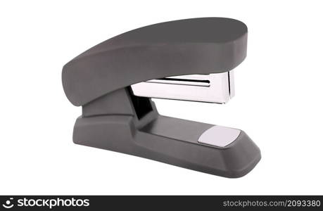 Blue stapler isolated on white background