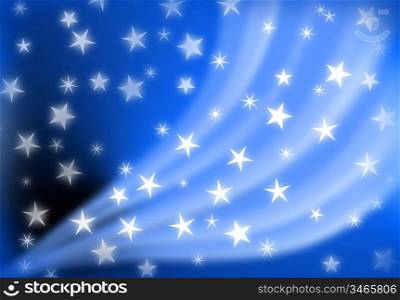 blue star holiday abstract background