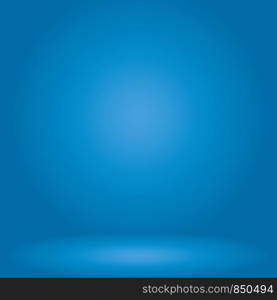 blue studio room background,Background for adding your content.