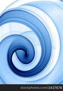 blue swirl - abstract rendered image for your project