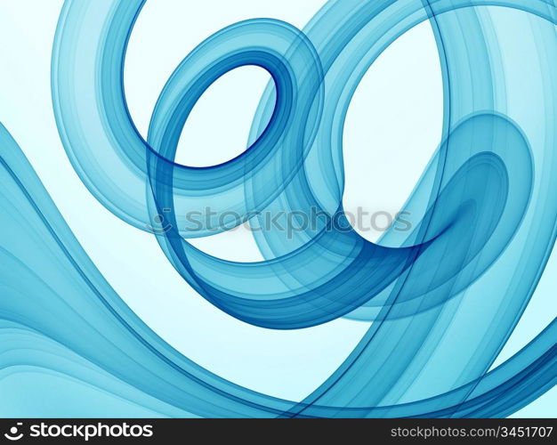 blue swirl theme - high quality rendered abstract background