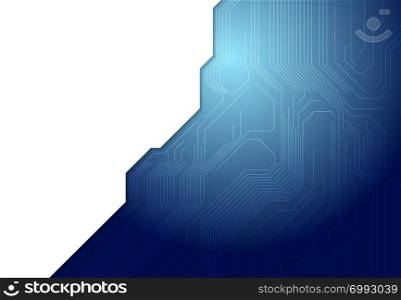 Blue technology circuit board design