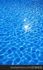 blue tiles swimming pool water reflection texture image